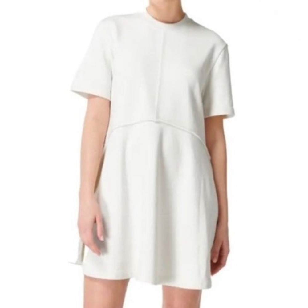 Sweaty Betty Revive T-Shirt Dress Lily White Women 8-10 Knit Pickleball Tennis